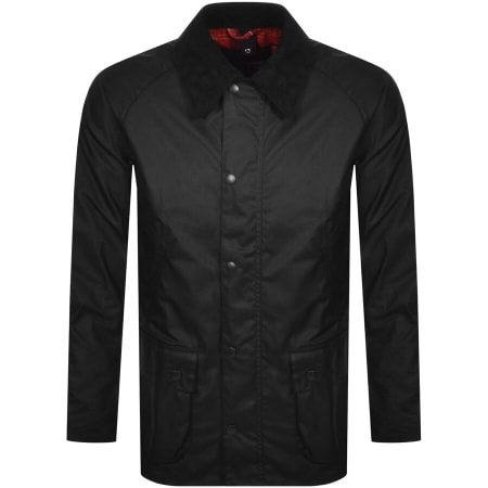Barbour Spey Wax Jacket Black | Mainline Menswear